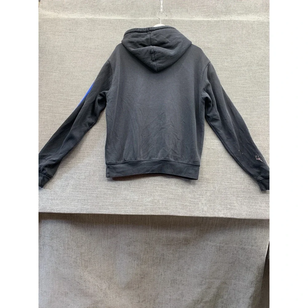 Adidas Originals Hoodie Mens Small‎ Black Colorblock Logo Print Fleece Lined